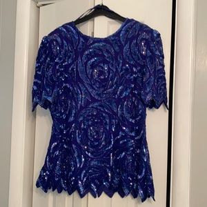 1980 Vintage Sequence Blouse